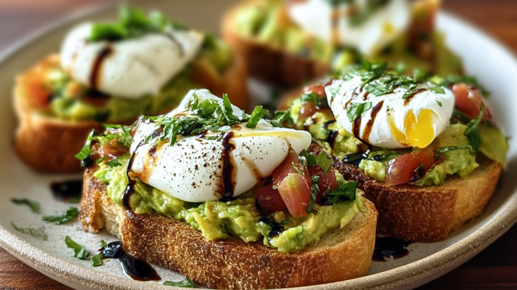 Calamari, Avocado And Grapefruit Bruschetta
