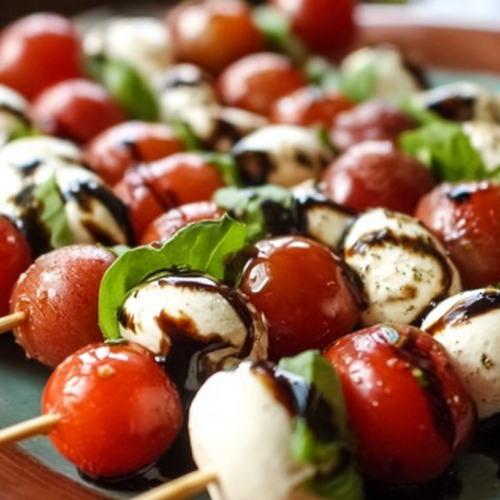 Caprese Salad Cracker Stacks