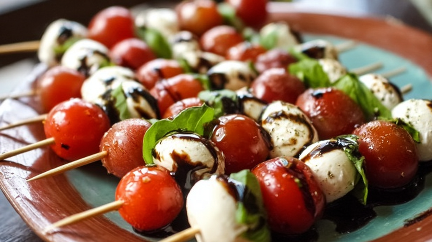 Caprese Salad Cracker Stacks