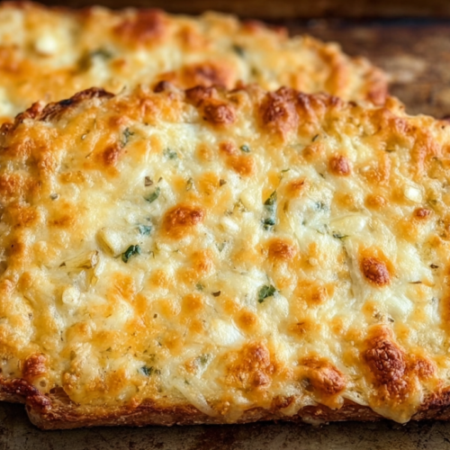 Cheesy Baked Egg Toast