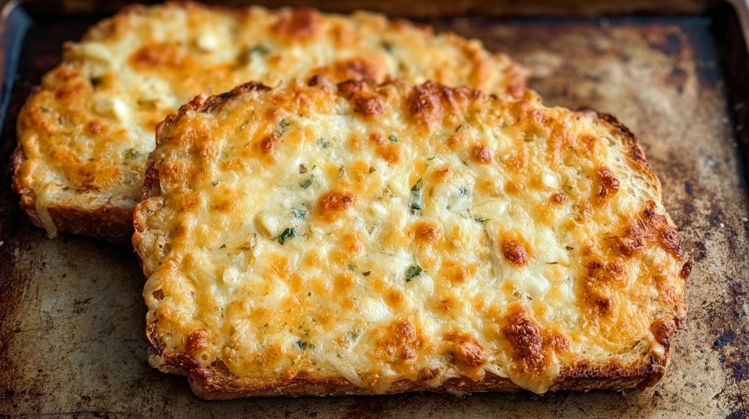 Cheesy Baked Egg Toast