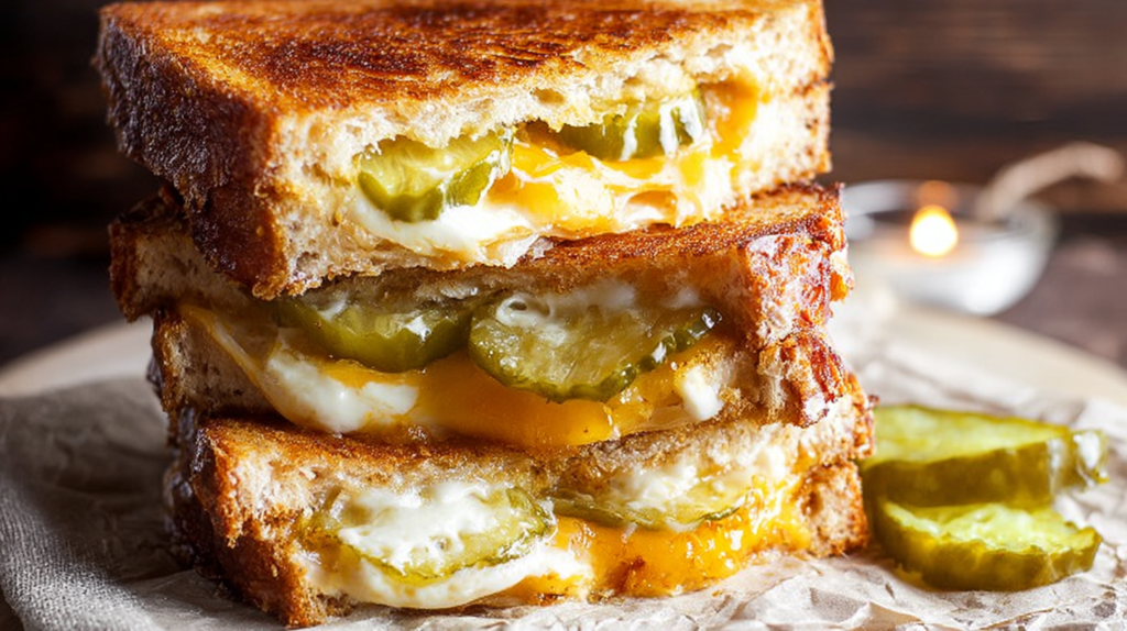 Cheesy Dill Pickle Quesadilla