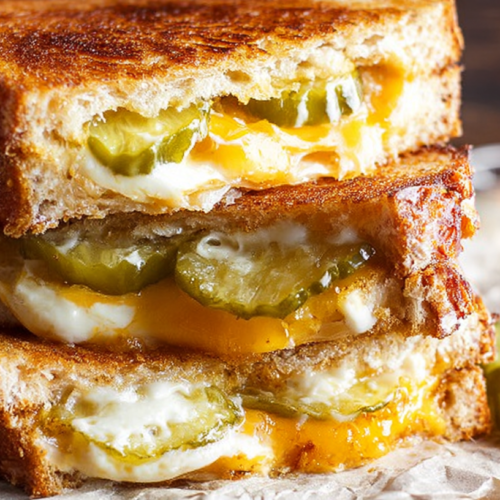 Cheesy Dill Pickle Quesadilla