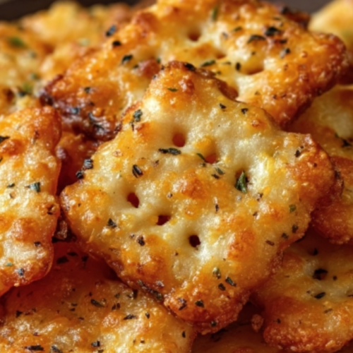 Cheesy Garlic Ritz Bits Snacks