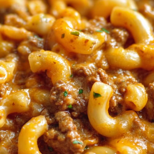 Cheesy Pizza Hamburger Helper