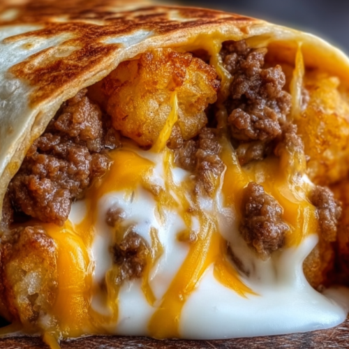 Cheesy Potato Burritos With Crispy