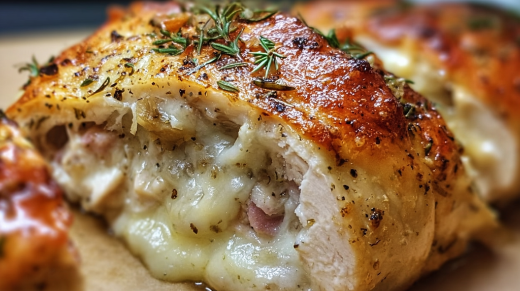 Chicken And Swiss Crescent Braid Recipe