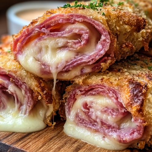 Crispy Reuben Roll Ups