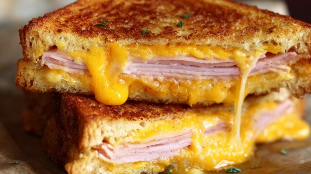 Egg And Ham Breakfast Sandwich