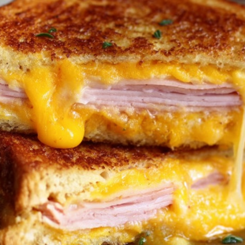 Egg And Ham Breakfast Sandwich