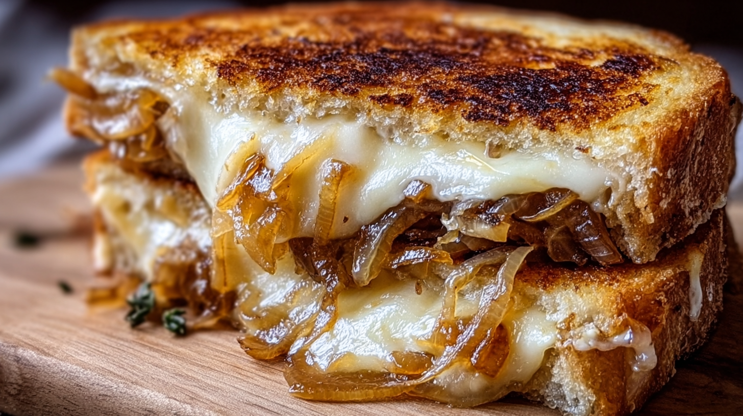 French Onion Grilled Cheese Sandwich