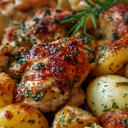 Garlic Parmesan Chicken Potatoe