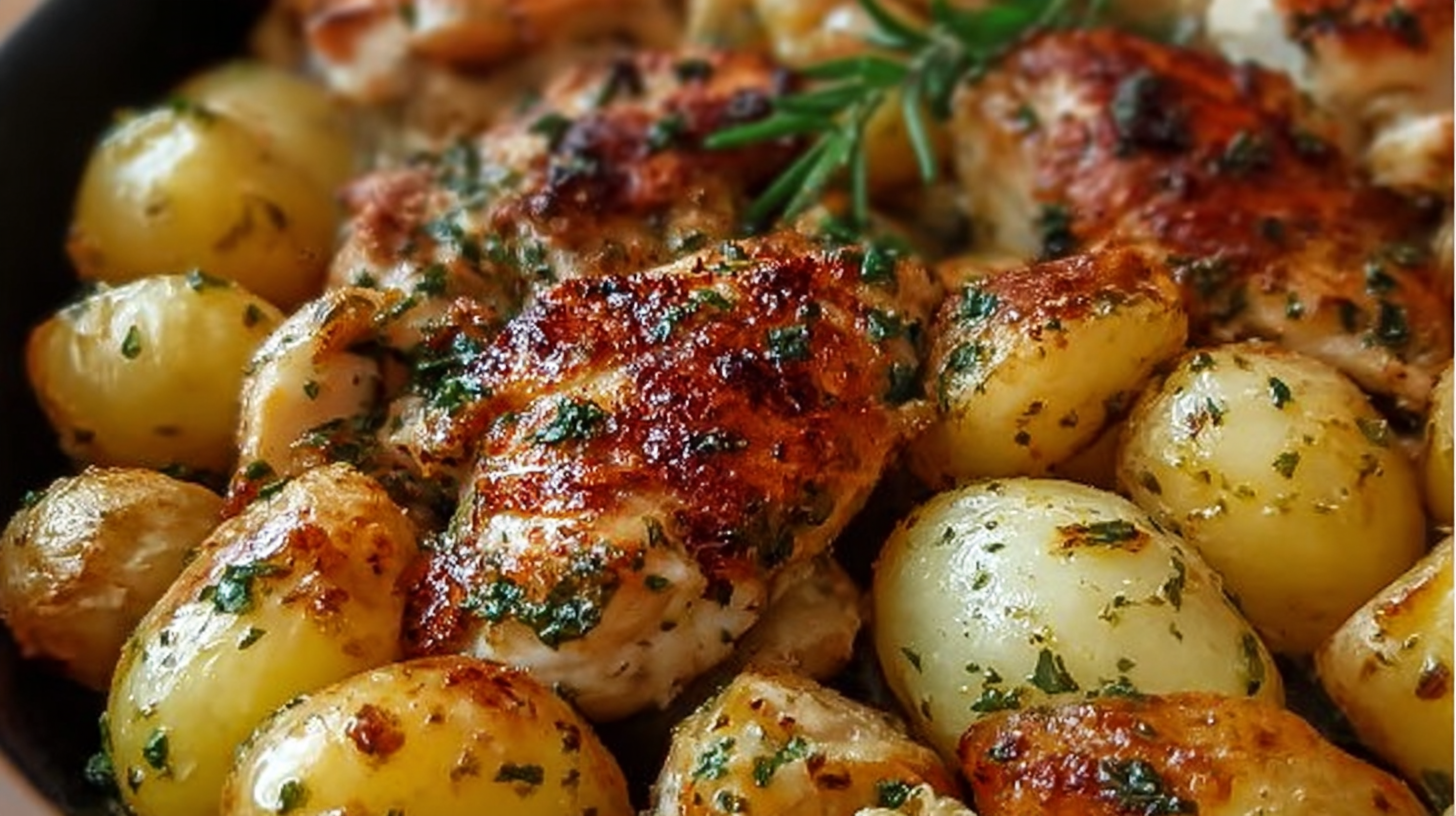 Garlic Parmesan Chicken Potatoe