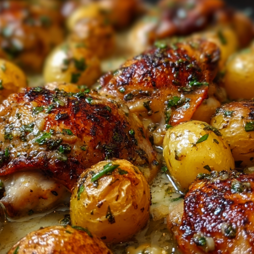 Garlic Parmesan Chicken Potatoes