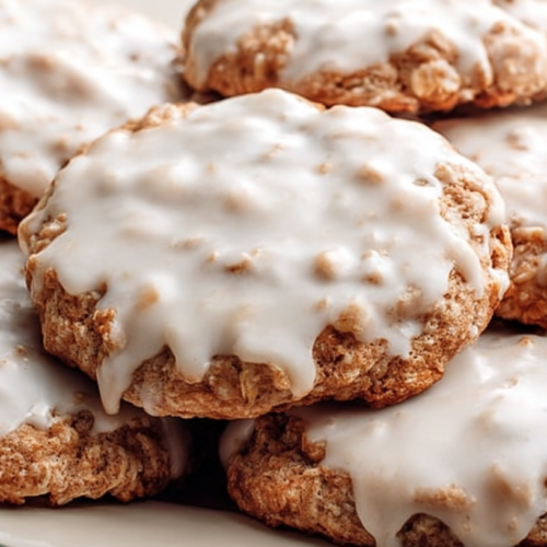 Iced Oatmeal Cookies