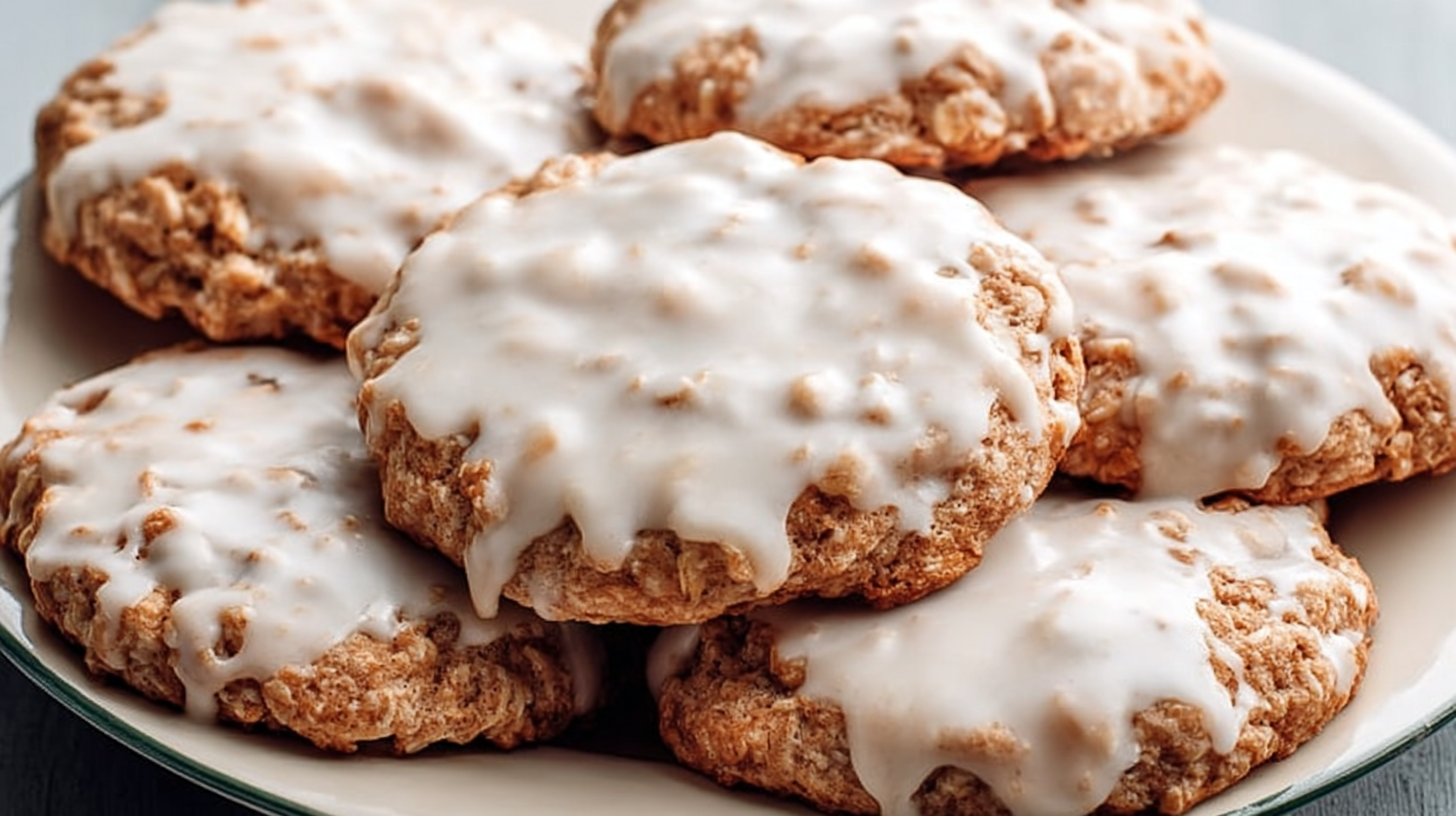 Iced Oatmeal Cookies
