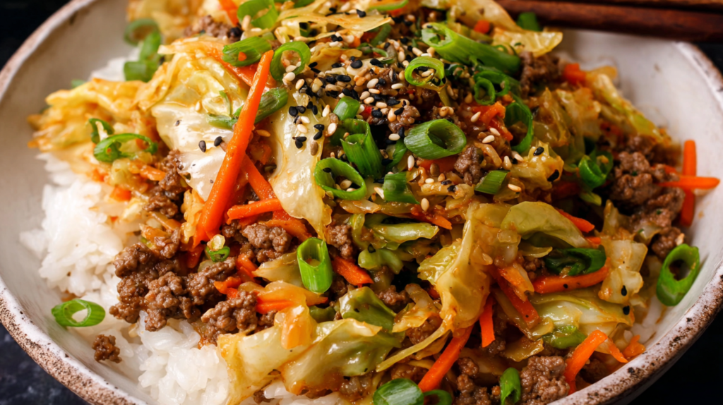 Lean Beef & Cabbage Skillet