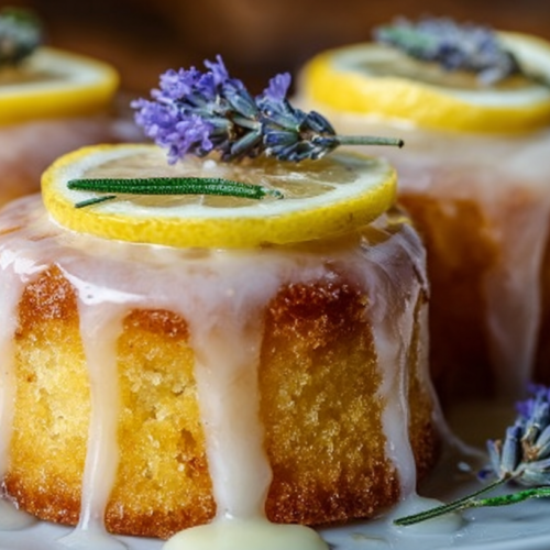 Lemon Lavender Mini Cakes