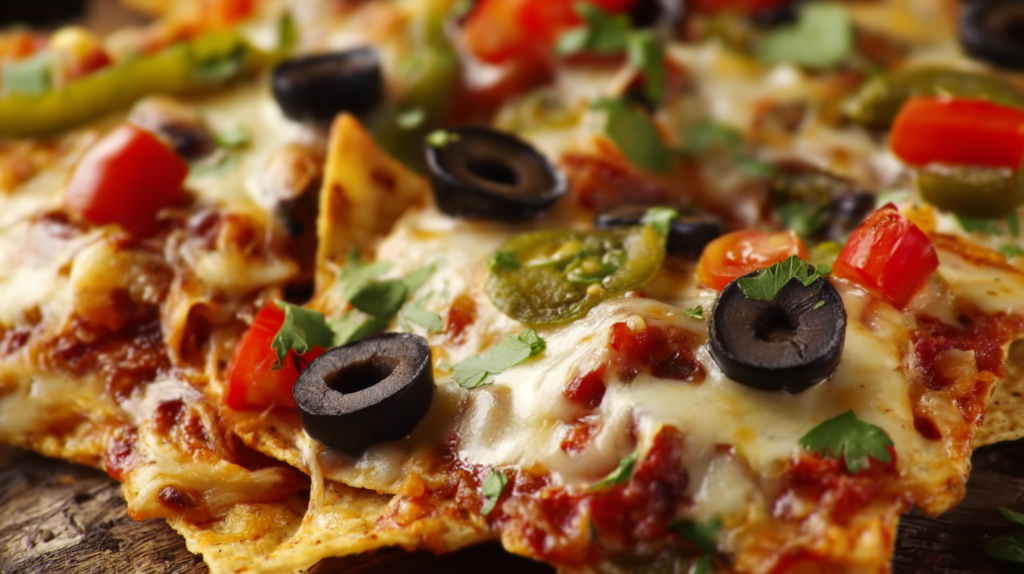 Loaded Pretzel Pizza Nachos