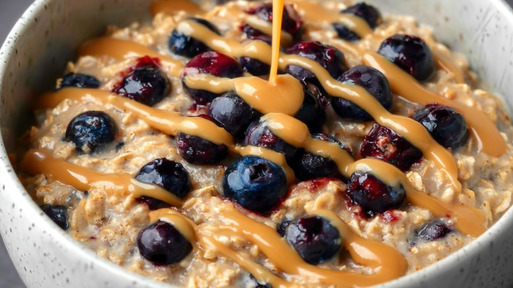 Microwave Oats + Egg Protein Bowl