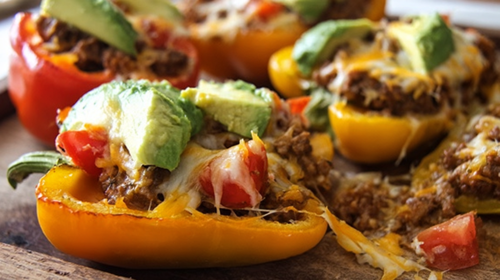 Mini Sweet Pepper Nachos