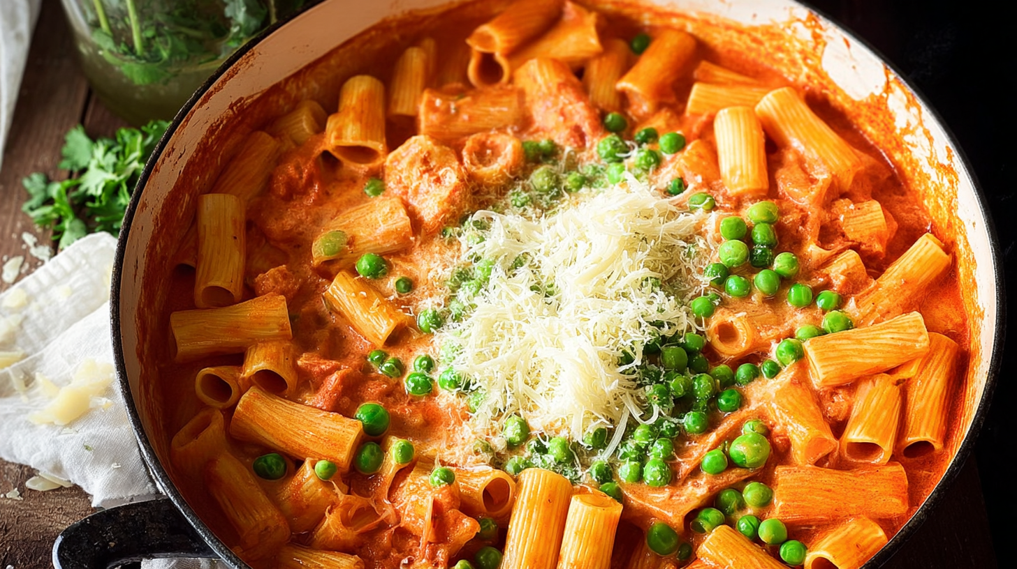 One Pot Pasta With Peas