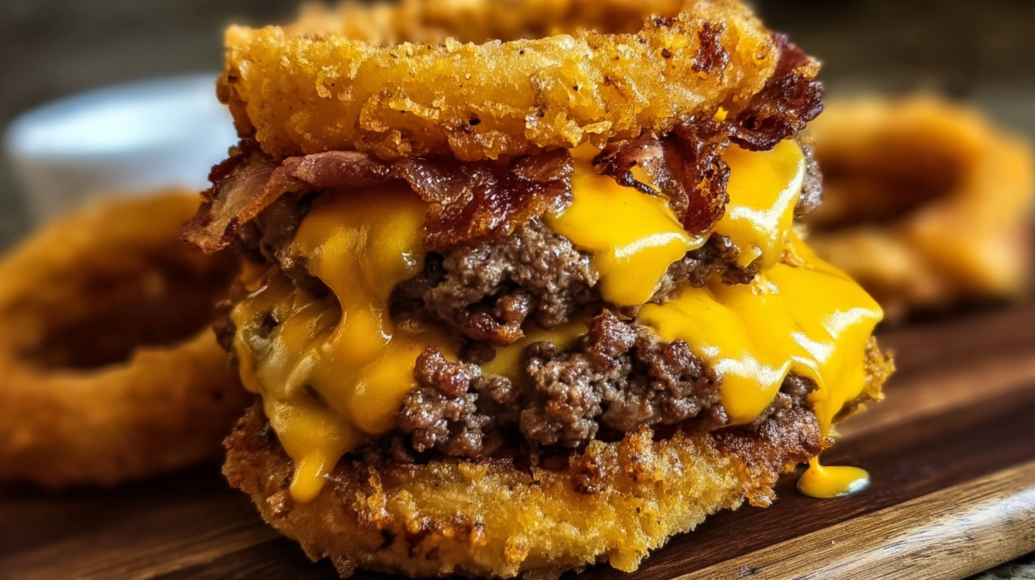 Onion Ring Burger Recipe