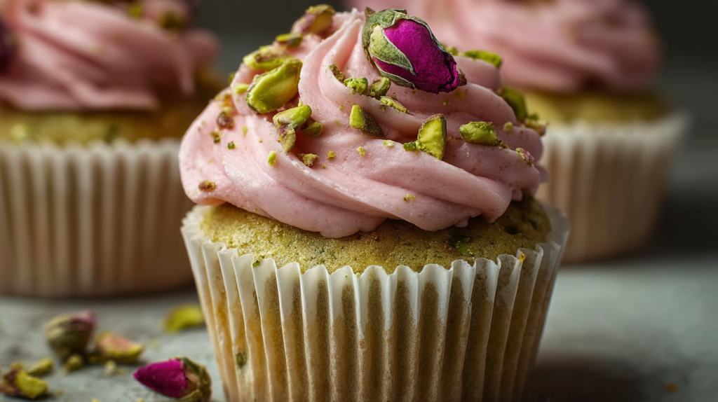 Rose And Pistachio Cupcakes
