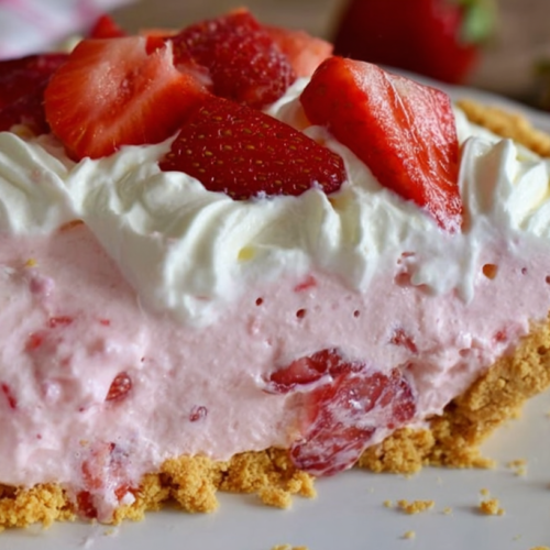 Strawberry No Bake Cream Pie