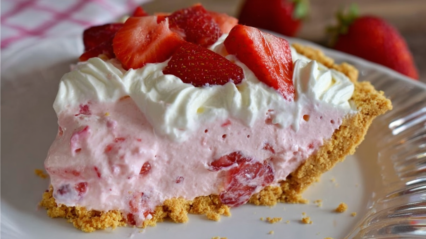 Strawberry No Bake Cream Pie