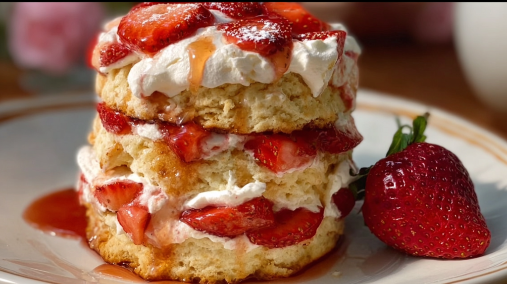 Strawberry Shortcake With Lemon Cream