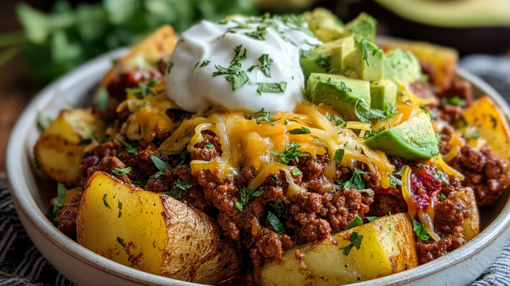 Taco Potato Bake
