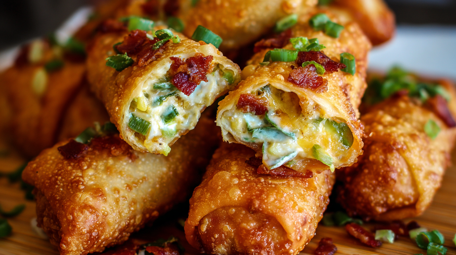 Air Fryer Dinners Crispy Jalapeno Popper Egg Roll