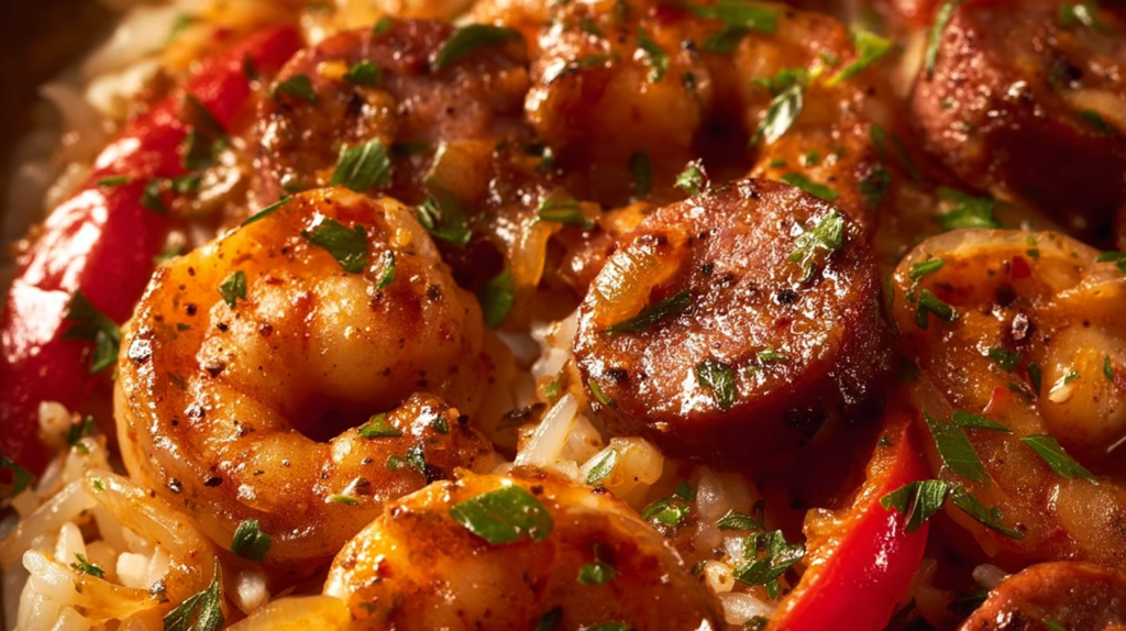 Cajun Shrimp And Sausage Rice