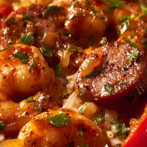 Cajun Shrimp And Sausage Rice
