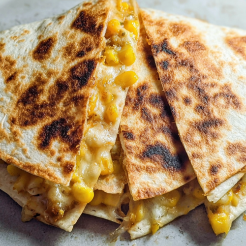 Elote Quesadillas With Roasted Corn Salsa