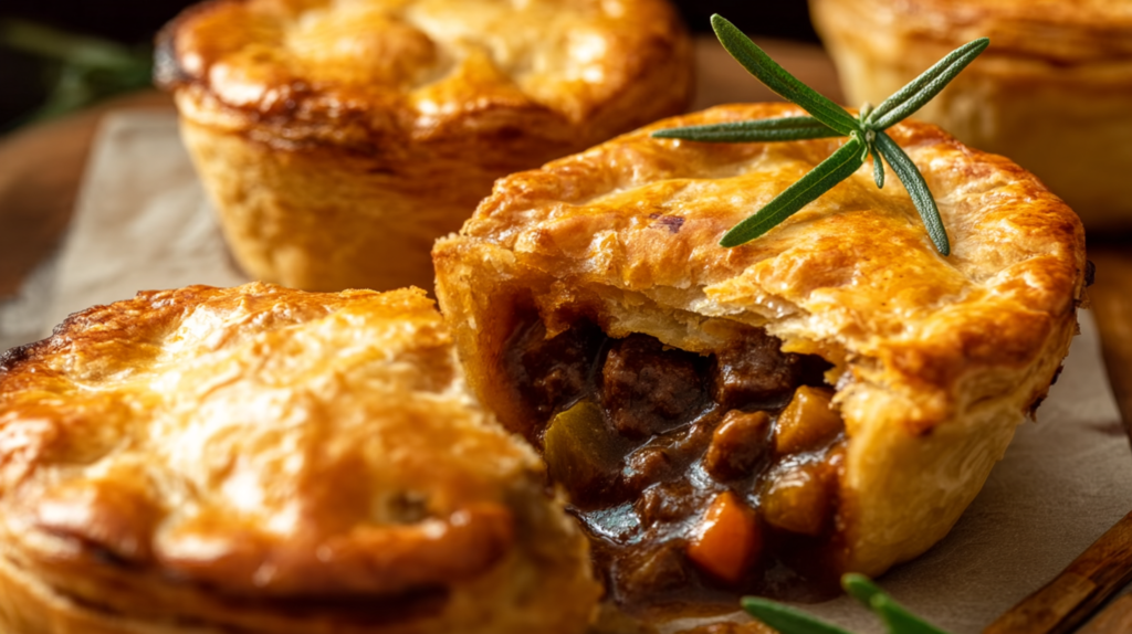 Golden Mini Lamb Pies