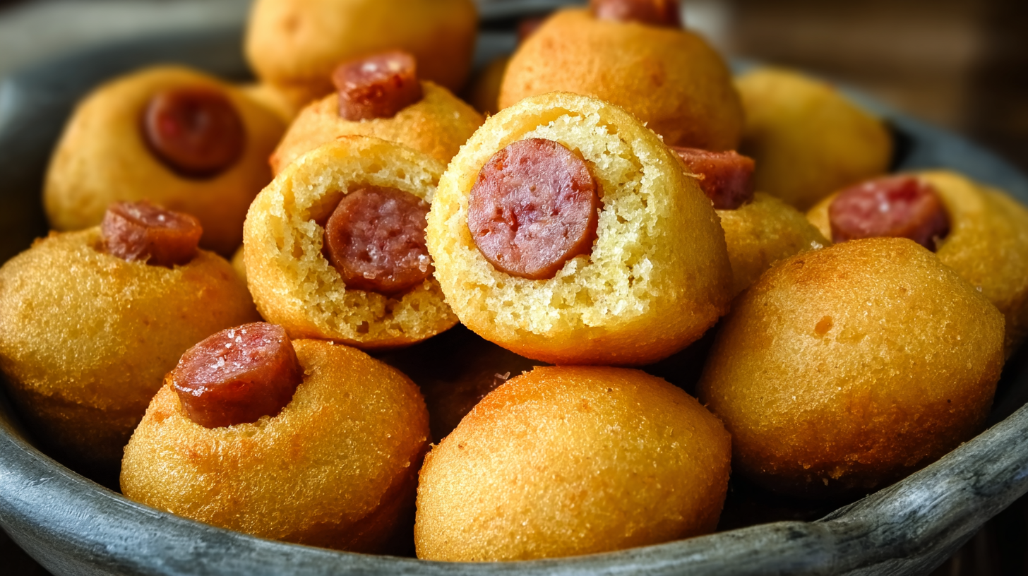 Mini Corn Dog Bites For Kids