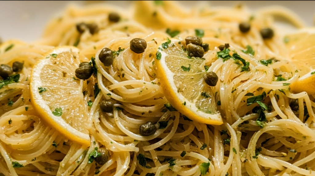 One Pan Lemon Caper Pasta Recipe