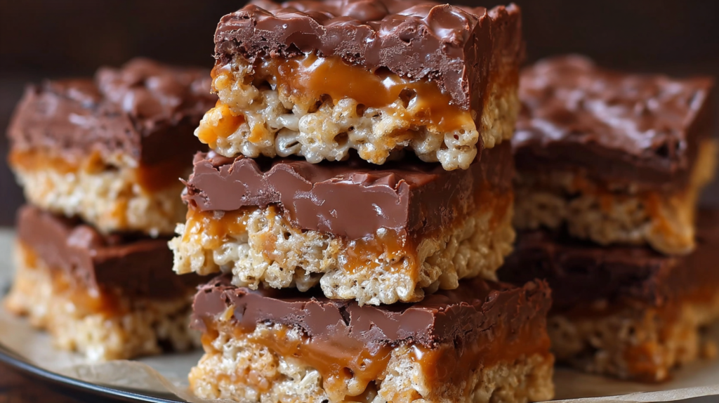 Rice Krispy Millionaires Bars
