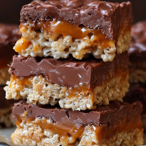 Rice Krispy Millionaires Bars