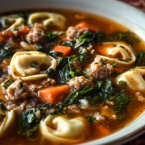Sausage Tortellini Soup 
