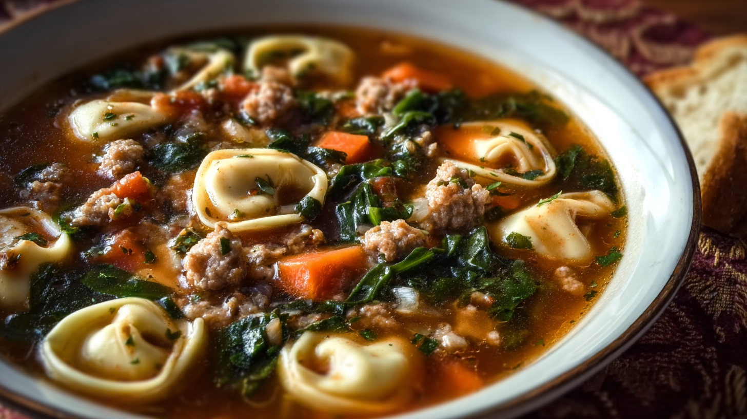 Sausage Tortellini Soup 