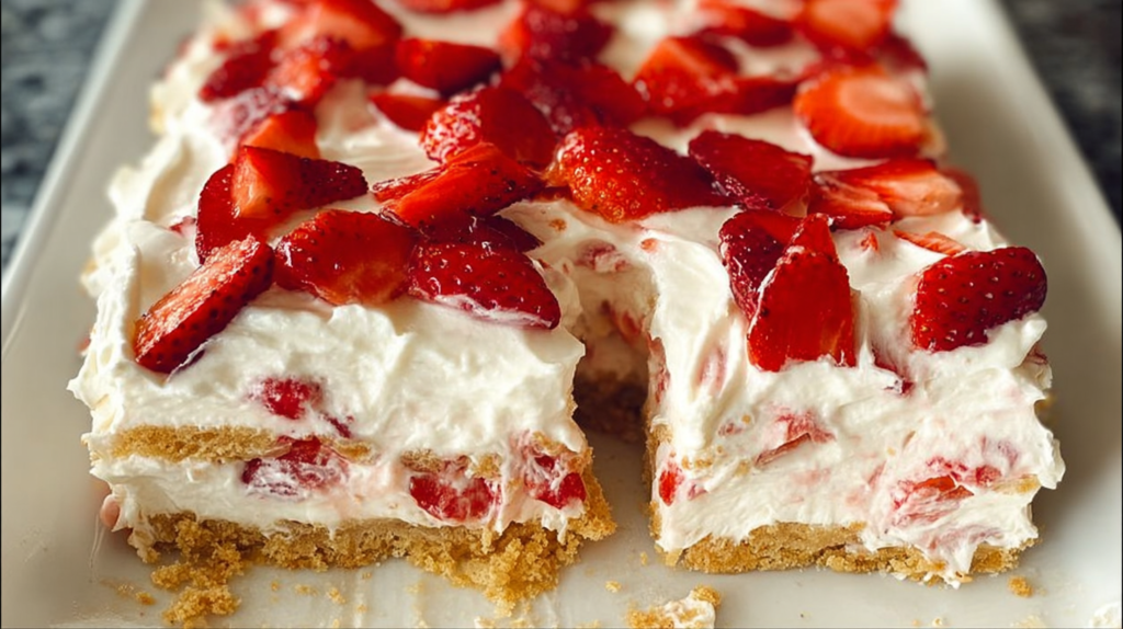 Strawberry Shortcake Brownie