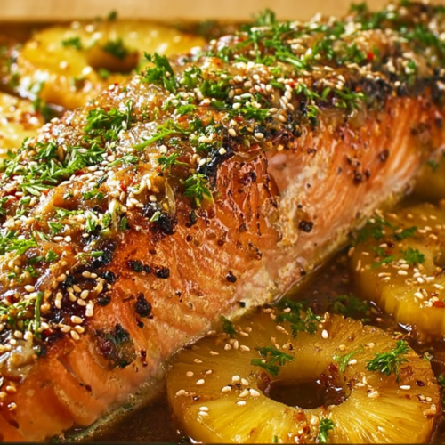 Baked Pineapple Salmon