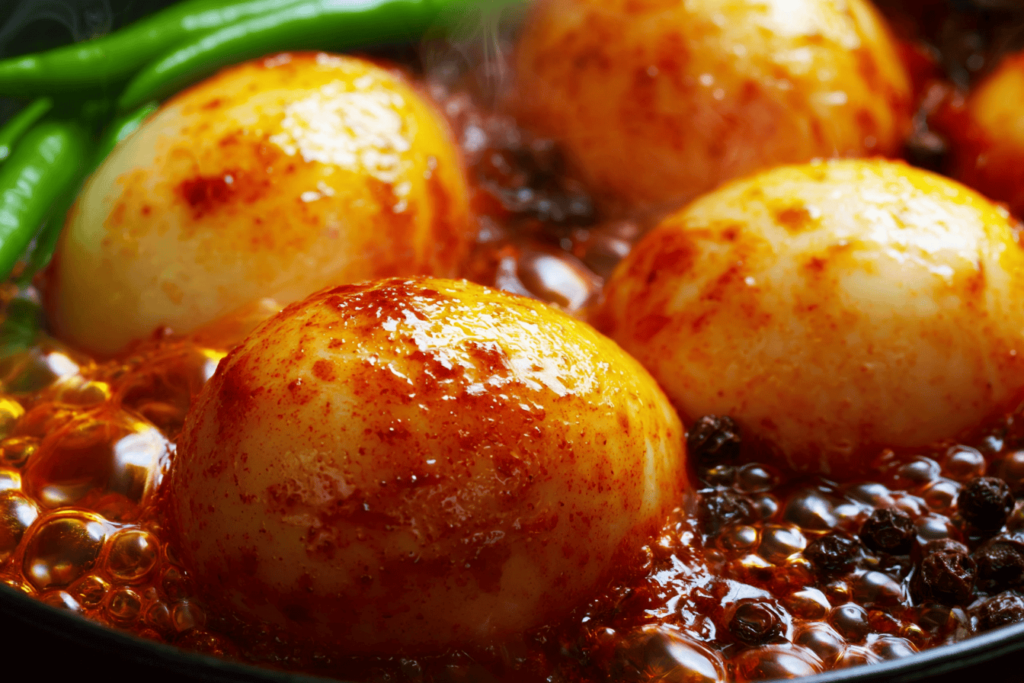 Chili Garlic Eggs