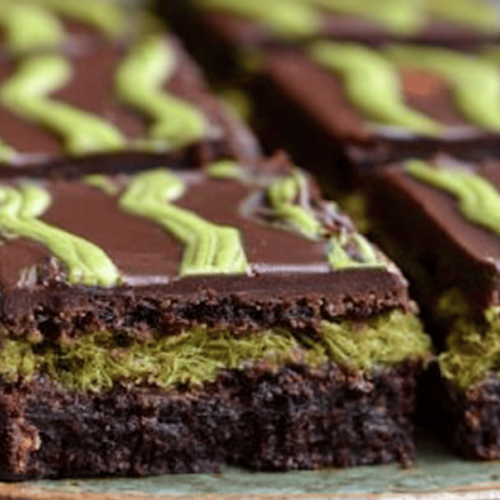 Dubai Chocolate Pistachio Brownies