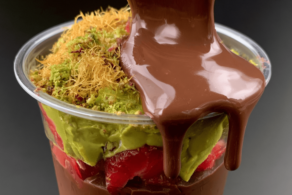 Dubai Chocolate Strawberry Cups