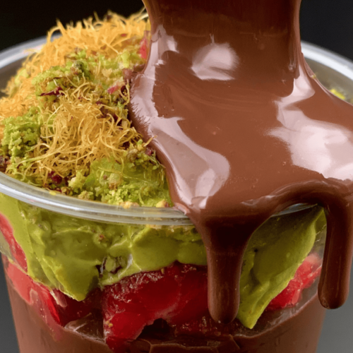 Dubai Chocolate Strawberry Cups