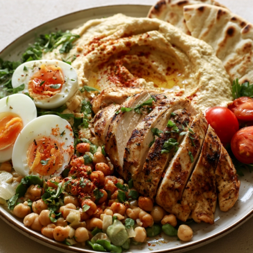 Meal prep poulet et houmous : 1 recette rapide et saine